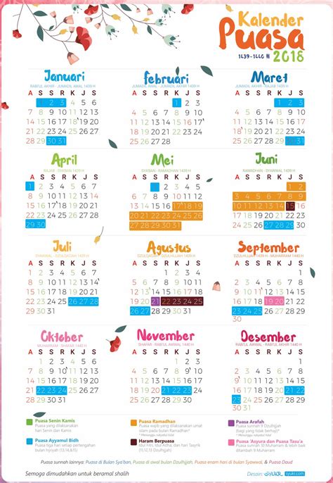 Kalender Hijriyah 2018 Ramadhan Kareem