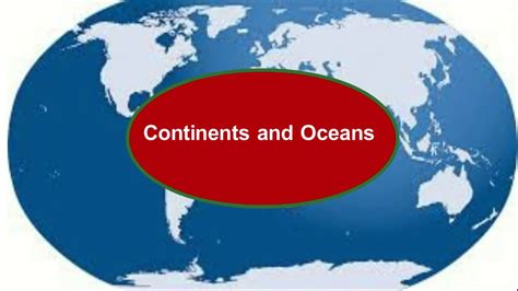 World Continents And Oceans Lines On The Globe Em7 Continents And 5