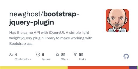 GitHub Newghost Bootstrap Jquery Plugin Has The Same API With