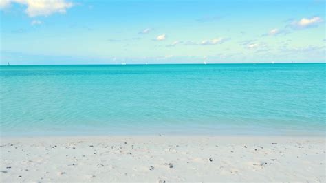 Beautiful Caribbean Ocean Beach On A Sunny Afternoon Stock Video
