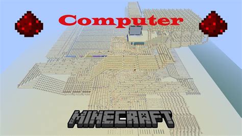 Amazing Redstone Computer In Minecraft Youtube