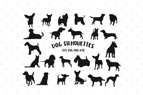 Dog Silhouettes SVG Cut Files (87284) | Cut Files | Design Bundles