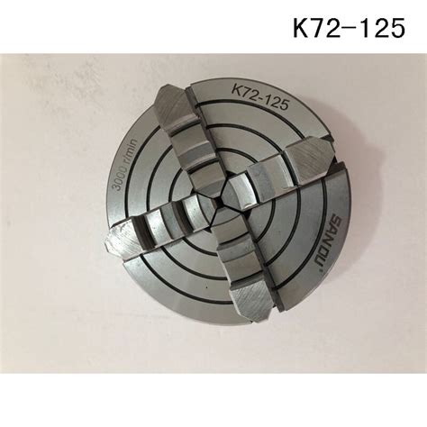 Ru Delivery 4 Jaw K72 125 Independent Lathe Chuck 125mm Four Jaws 5