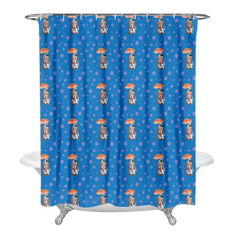 Fnyko Frozen Shower Curtain Set Cartoon Decorative Curtain With 12 Hooks Fabric Waterproof