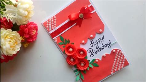 If you are looking for a simple but really cute and effective way to make your friends remember you, then present them with a greeting card that you made all by yourself. Beautiful Handmade Birthday card idea / DIY Greeting Pop ...