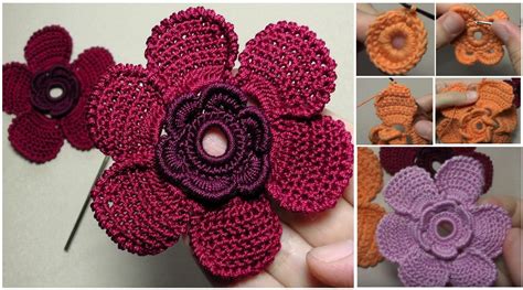 Cómo Tejer Una Preciosa Flor En Crochet ⋆ Manualidades Diy