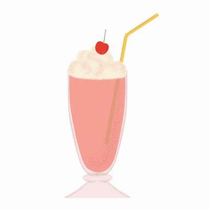 Milkshake Glass Vector Illustration Clip Shake Illustrations