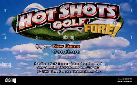 Hot Shots Golf Fore Sony Playstation 2 Ps2 Editorial Use Only