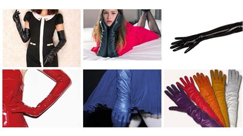 Gorgeous And Stunning Latex Long Gloves For Look More Stunning Youtube