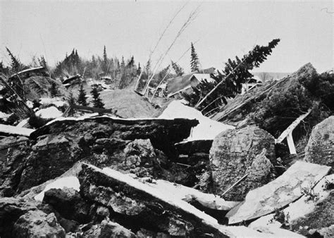 Alaska Earthquake Of 1964 Magnitude 92 Tsunami Destruction