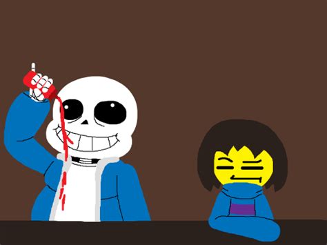 That One Scene Where Sans Drinks An Entire Bottle Of Ketchup