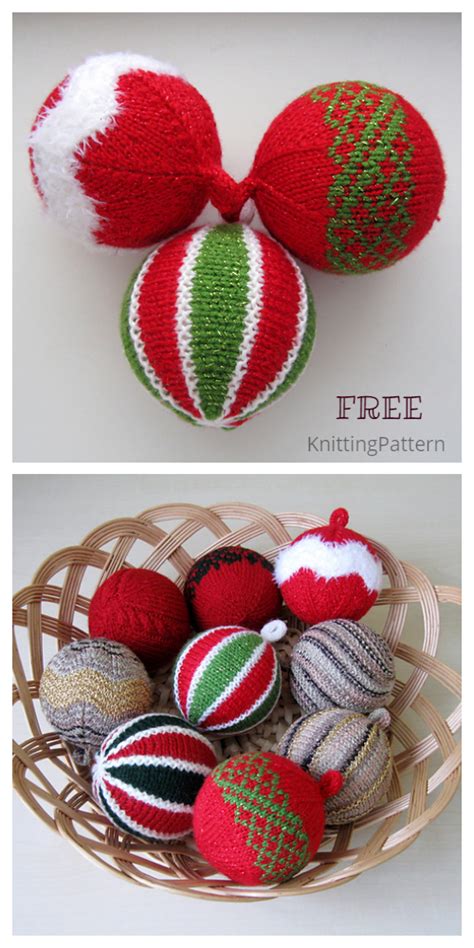 13 free knitting patterns tagged free knitted christmas bauble patterns. 12 Knit Christmas Bauble Ornament Free Knitting Patterns ...