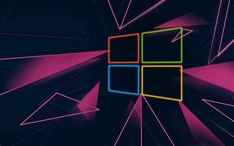 Download Wallpapers Windows 10 Colorful Logo 4k Abstract Art