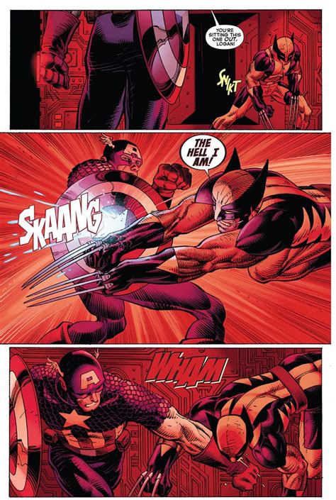 Wolverine Vs Captain America Cosmic Comics Wolverine Marvel