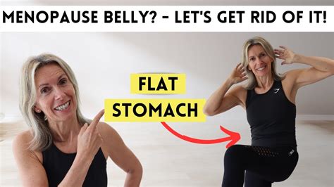 Menopause Belly Lets Get Rid Of It Low Impact Home Workout Youtube