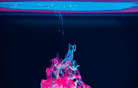 5k Free Download Liquid Paint Macro Blue Pink Hd Wallpaper Peakpx