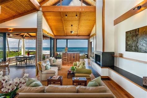 Modern Asian Inspired Oceanfront Luxury Home In Poipu
