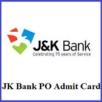 Although, we will give you the admit card and exam date information on this page. JK Bank PO Admit Card 2020 (Out) @ jkbank.com | Mains Exam Date