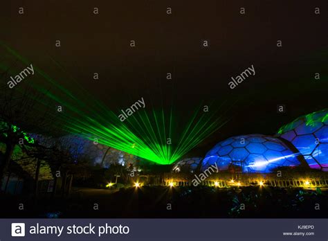 Eden Project Cornwall Uk 23rd Nov 2017 The Festival Of Light And