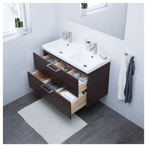 You'll find everything you need to furnish your home, from plants and living room furnishings to toys and whole kitchens. GODMORGON Sink cabinet with 2 drawers - black-brown - IKEA ...