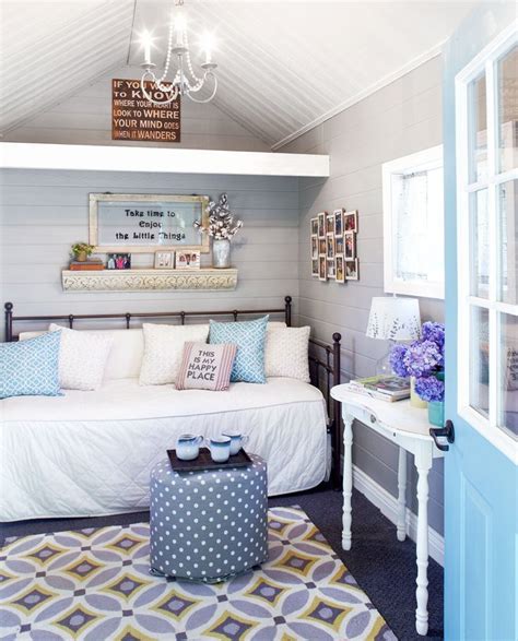 This Custom She Shed Is A Tiny Getaway Filled With Cozy Cottage Details