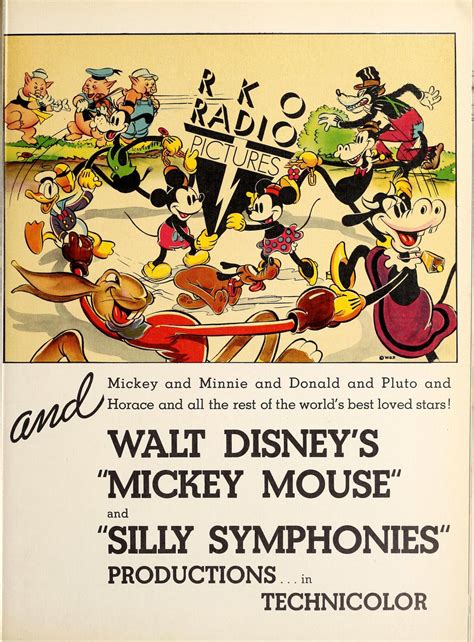 mickey mouse and silly symphonies in technicolor “motion picture herald ” 6 26 37 walt disney