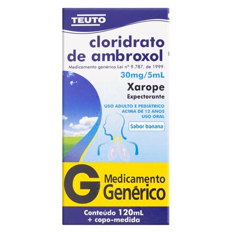Comprar Cloridrato De Ambroxol Mg Xarope Ml Teuto