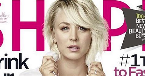 Kaley Cuoco Sweeting Poses Nearly Topless For Shape Magazine