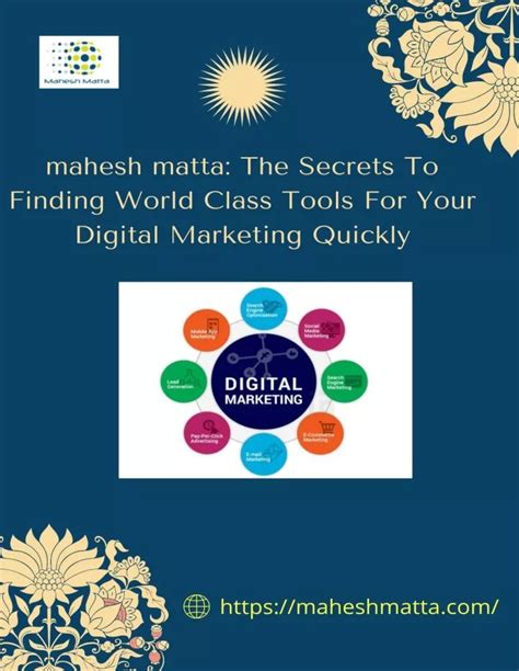 ppt the secrets to finding world class tools for your digital marketing quickly maheshmatta