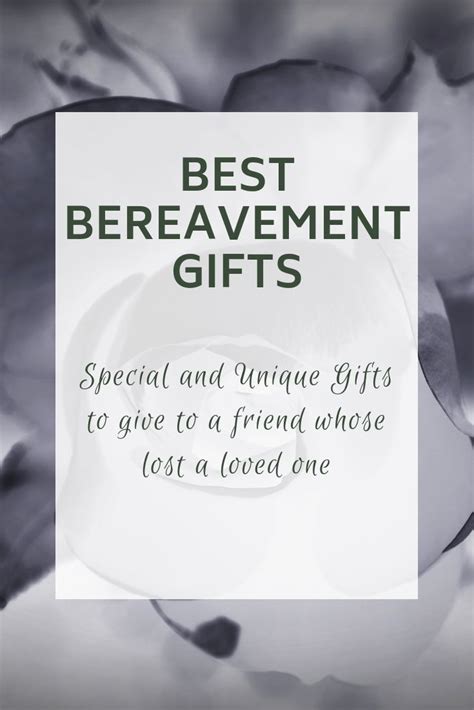 Food gifts, such as desserts, chocolates, etc. Unique Bereavement Gift Ideas | Unique sympathy gifts ...