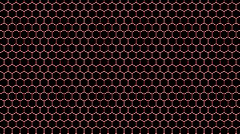 Wallpaper Hexagon Red Black Beehive 000000 F08080 Diagonal 30° 5px 64px