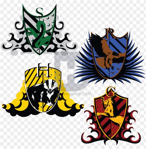 Free Download Hd Png The Hogwarts Crests Harry Potter House Logo Png