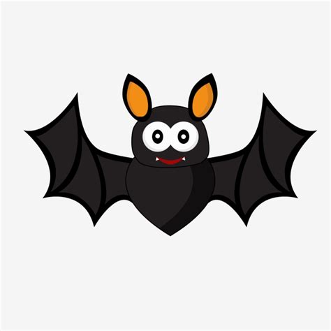 Lovely Bat Clipart Vector Png Element, Bat Clipart ...
