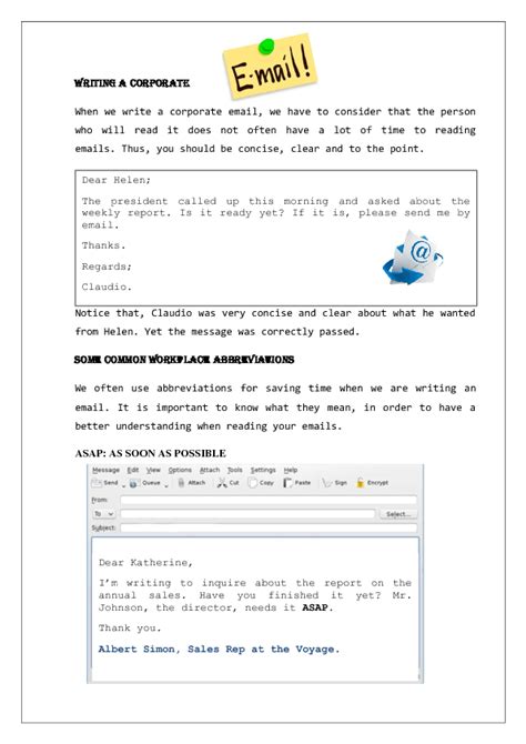 33 Free Email English Worksheets