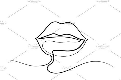 Beautiful Womans Lips Logo Lip Logo Lip Balm Packaging Graphic