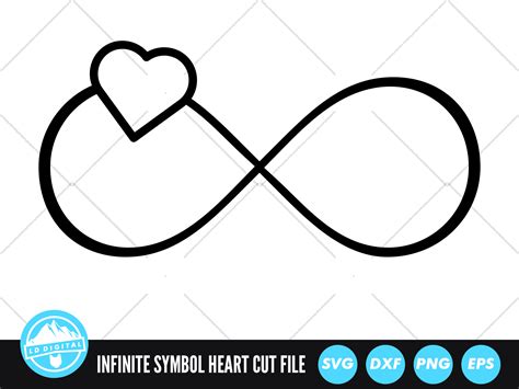 Infinity Symbol Love Heart Svg Graphic By Lddigital · Creative Fabrica