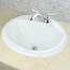 Nantucket Sinks DI2017 4 Drop In Oval Ceramic Bathroom Vanity Sink White