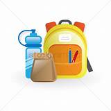 Pictures of School Backpack With Lunch Bag