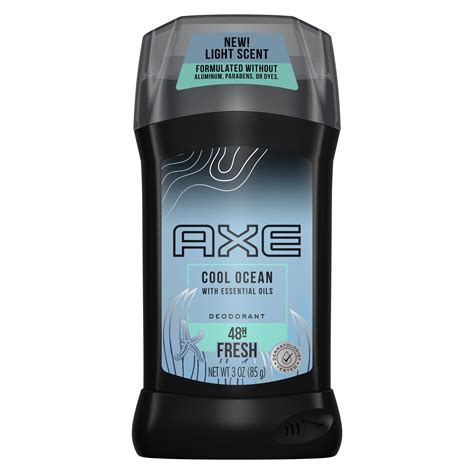 Axe Light Scents Cool Ocean Aluminum Free Deodorant For Men 3 Oz