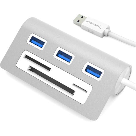 Sabrent USB 3.0 3-Port Hub and Multi-Card Reader HB-MACR B&H