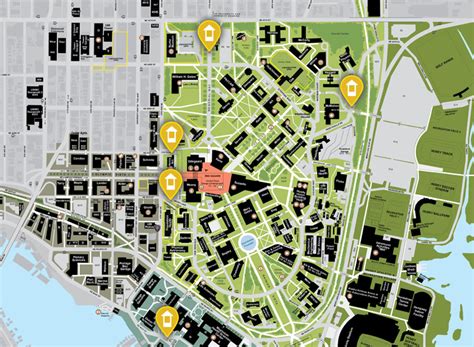 Uw Seattle Campus Map United States Map