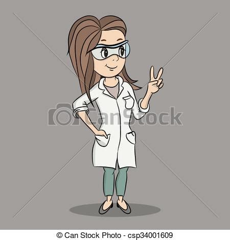 Similar with scientist clipart png. Kartoon weibliche wissenschaftlerin. Niedlich, lustig ...