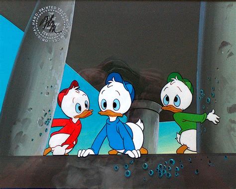 Duck Tales With Huey Louie And Dewey Cel By Disney Studio At The