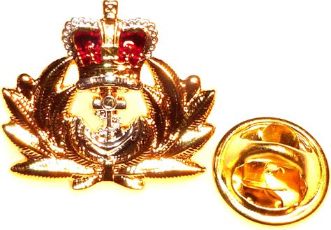 Royal Naval Navy Officer Lapel Pin Badge Metal Enamel Amazon Co Uk Clothing