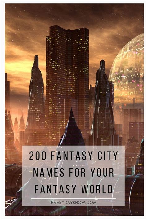 Fantasy City Names For Your Fantasy World Fantasy City Names