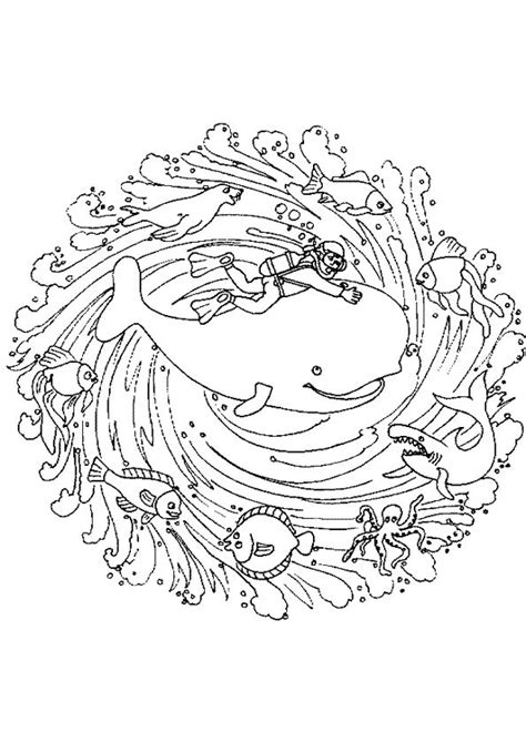 For boys and girls, kids and adults, teenagers and toddlers, preschoolers and older kids at school. Coloriage mandala baleine sur Hugolescargot.com ...