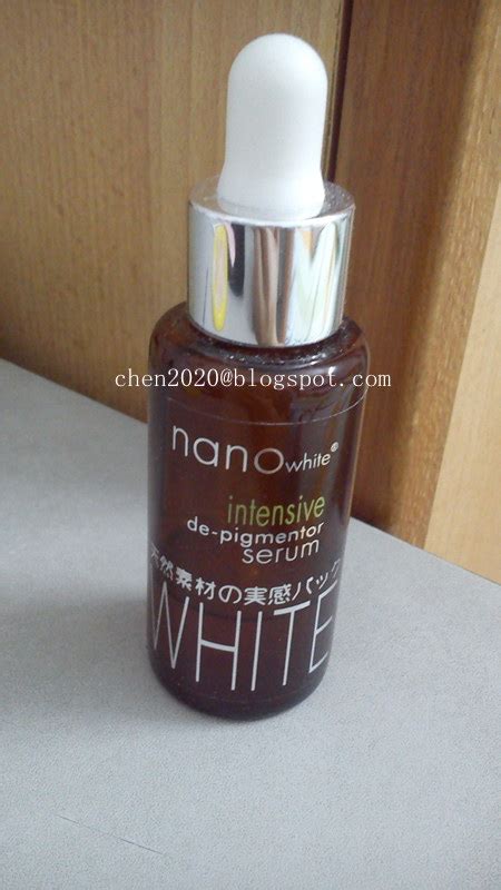 This improved whitening serum c. Chen: Review: Nano White Intensive De-Pigmentor