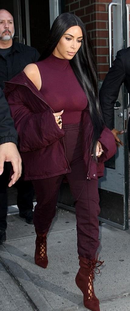 Braless Kim Kardashian Flashes Nipples Visible In Sheer Dress Photos