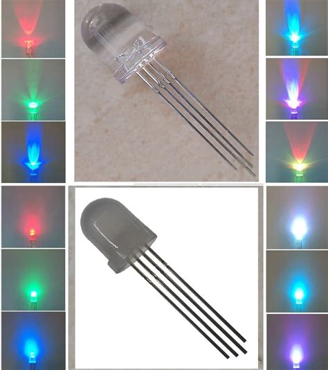 Free Shipping 100pcslot Led 10mm Rgb Common Anodecommon Cathode 4pin