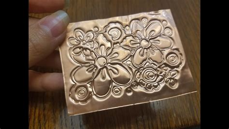 How To Emboss On Metal Sheet With Cricut Embossing Youtube
